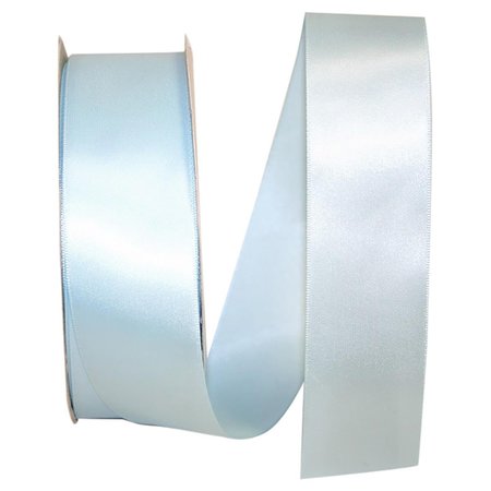 RELIANT RIBBON 1.5 in. 50 Yards Single Face Satin Ribbon, Light Blue 5150-052-09K